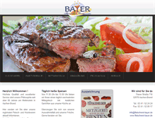 Tablet Screenshot of fleischerei-bayer.de